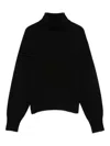 Vanisé Turtleneck Knitted Jumper In Black