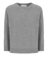 Vanisé Ribbed-trim Crew-neck Sweater In Gray