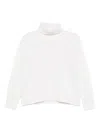 Vanisé Turtleneck Long-sleeves Sweater In White