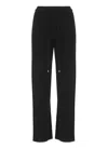Vanisé Casual Straight Leg Cashmere Trousers In Black