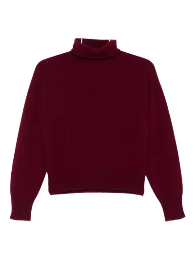 Vanisé Turtleneck Cashmere Sweater In Red