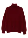 Vanisé Turtleneck Jumper In Red