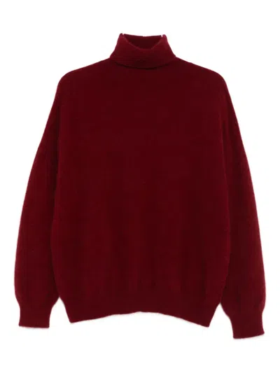 Vanisé Turtleneck Jumper In Red