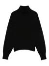Vanisé Turtleneck Knitted Jumper In Black