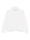 Vanisé Turtleneck Long-sleeves Sweater In White