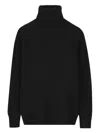 Vanisé Turtleneck Ribbed Sweater In Black
