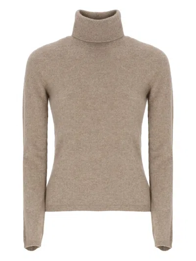 VANISÉ TURTLENECK RIBBED-TRIM SWEATER