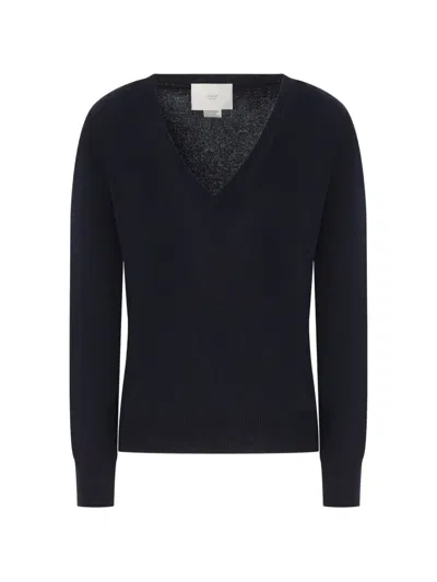 Vanisé V-neck Sweater In Blue