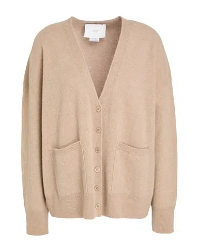 Vanisé Woman Cardigan Sand Size 10 Cashmere In Neutral