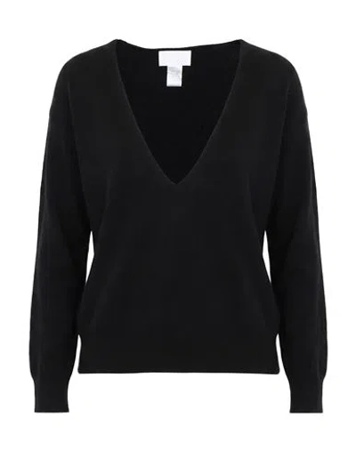 Vanisé Woman Sweater Black Size 8 Virgin Wool, Cashmere