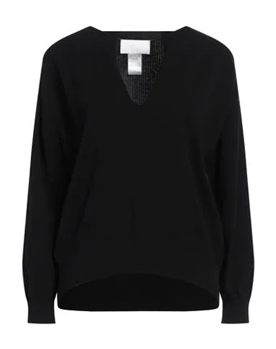 Vanisé Woman Sweater Black Size 8 Viscose, Polyester