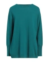 Vanisé Woman Sweater Emerald Green Size 8 Cashmere In Green