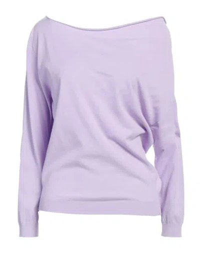 Vanisé Woman Sweater Lilac Size 10 Viscose, Polyester In Purple