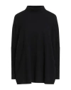 Vanisé Woman Turtleneck Black Size 4 Cashmere