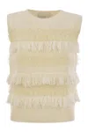 Vanisé Wool And Cashmere Blend Sleeveless Jumper