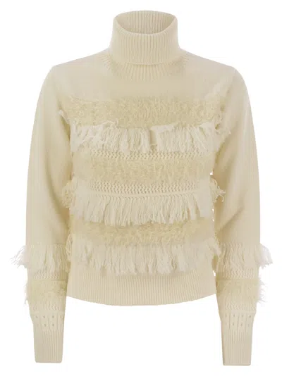 VANISÉ VANISÉ WOOL AND CASHMERE BLEND TURTLENECK SWEATER