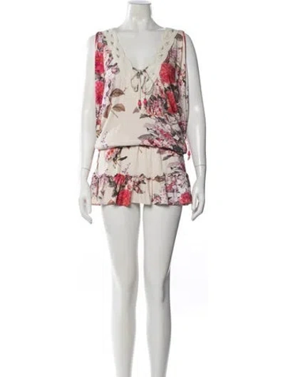 Pre-owned Vanita Rosa Silk Mini Dress In Multi