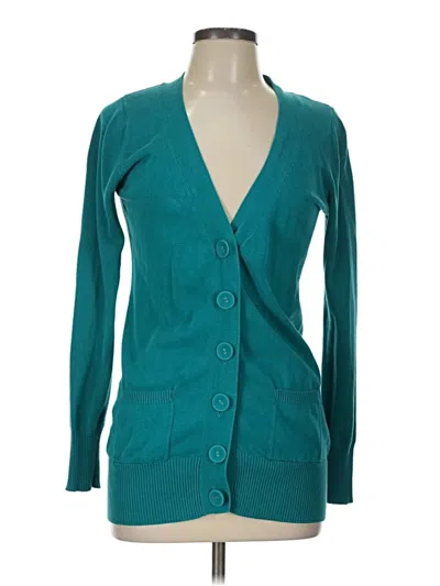 Pre-owned Vanity Cardigan Sweater In Teal