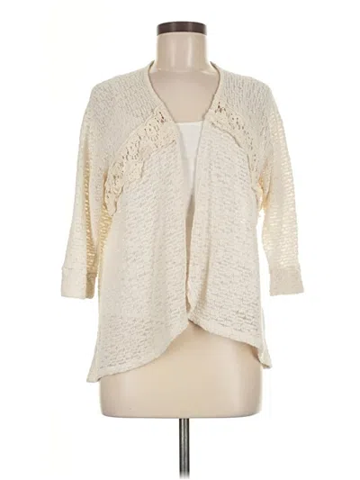 Pre-owned Vanity Cardigan Sweater In White