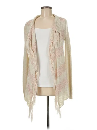 Pre-owned Vanity Cardigan Sweater In White