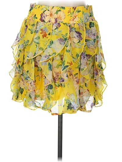 Pre-owned Vanity Casual Skirt In Yellow