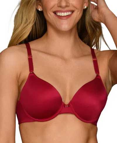 Vanity Fair Beauty Back Smoothing Full Coverage Bra 75345 In Holly Red