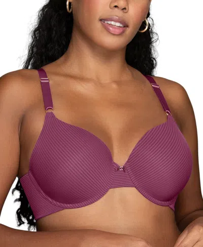 Vanity Fair Beauty Back Smoothing Full Coverage Bra 75345 In Raspberry Haze Stripe