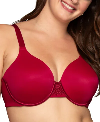 Vanity Fair Beauty Back Smoothing Full-figure Contour Bra 76380 In Holly Red