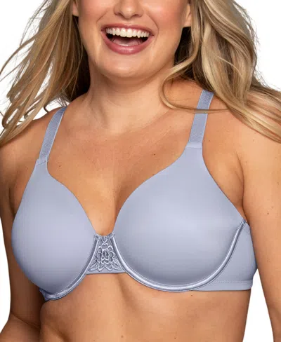 Vanity Fair Beauty Back Smoothing Full-figure Contour Bra 76380 In Romance Blue