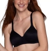 Vanity Fair Body Shine T-shirt Wireless Full Coverage Bra - 72298 In Black