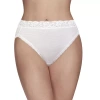Vanity Fair Flattering Lace Hi-cut Panties - 13280 In White