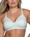 Vanity Fair Beauty Back Longline Wire-free T-shirt Bra In Mint Chip