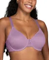 Vanity Fair Full Figure Beauty Back Smoothing Minimizer Bra 76080 In Charmed Violet