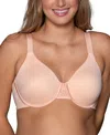 VANITY FAIR FULL FIGURE BEAUTY BACK SMOOTHING MINIMIZER BRA 76080