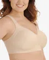 Vanity Fair Full-figure Wireless Sports Bra 71500 In Damask Neutral (nude 5)