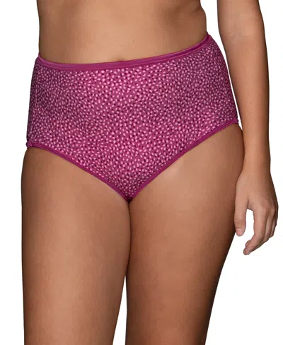 Vanity Fair Illumination Brief Underwear 13109, Also Available In Extended Sizes In Date Night Dot Print