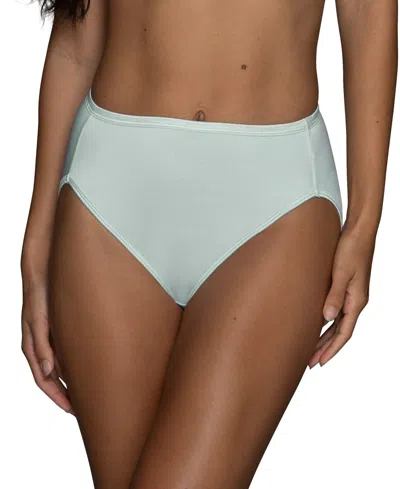 Vanity Fair Illumination Hi-cut Brief Underwear 13108, Also Available In Extended Sizes In Mint Chip