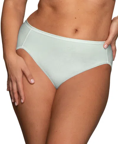 Vanity Fair Illumination Hi-cut Brief Underwear 13108, Also Available In Extended Sizes In Spring Opal
