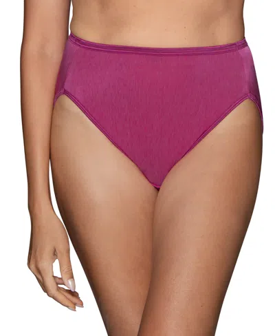 Vanity Fair Illumination Hi-cut Brief Underwear 13108, Also Available In Extended Sizes In Wildberry