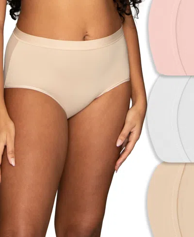 Vanity Fair Lingerie Full-coverage Ultimate-stretch Cotton-lined Panty, 13431, 3-pack, Created For Macy's In Multi Bpswdn