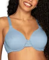 Vanity Fair Lingerie Vanity Fair Beauty Back Smoothing Full-figure Contour Bra 76380 In Blue