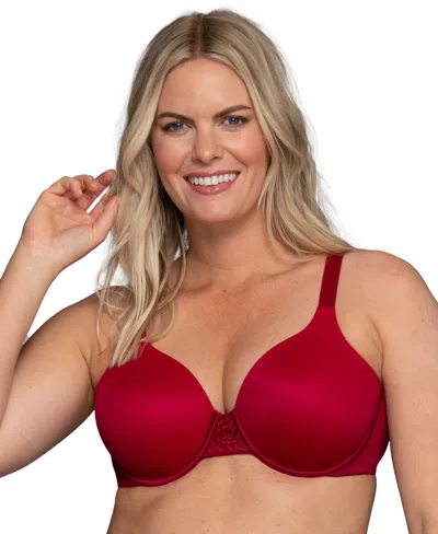 Vanity Fair Lingerie Vanity Fair Beauty Back Smoothing Full-figure Contour Bra In Red