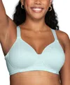 Vanity Fair Lingerie Vanity Fair Full Figure Beauty Back Smoother Wireless Bra 71380 In Blue
