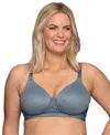 Vanity Fair Lingerie Vanity Fair Full Figure Beauty Back Smoother Wireless Bra 71380 In Gray