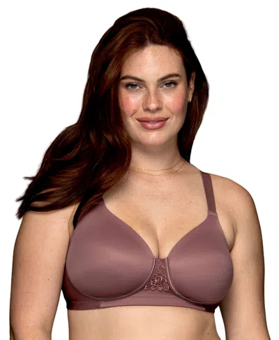 Vanity Fair Lingerie Vanity Fair Full Figure Beauty Back Smoother Wireless Bra 71380 In Plum Gorgeous