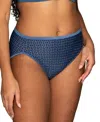 Vanity Fair Lingerie Vanity Fair Illumination Hi-cut Brief Underwear 13108, Also Available In Extended Sizes In Blue