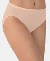 Vanity Fair Lingerie Vanity Fair Illumination Hi-cut Brief Underwear 13108, Also Available In Extended Sizes In Neutral
