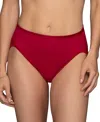 Vanity Fair Lingerie Vanity Fair Illumination Hi-cut Brief Underwear 13108, Also Available In Extended Sizes In Red