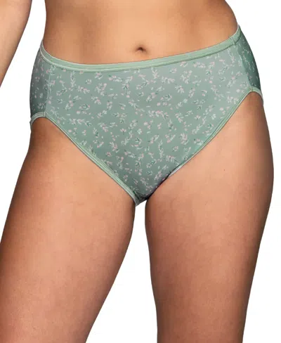 Vanity Fair Lingerie Vanity Fair Illumination Hi-cut Brief Underwear 13108, Also Available In Extended Sizes In Green