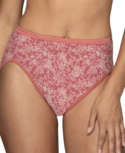 Vanity Fair Lingerie Vanity Fair Illumination Hi-cut Brief Underwear 13108, Also Available In Extended Sizes In Pink
